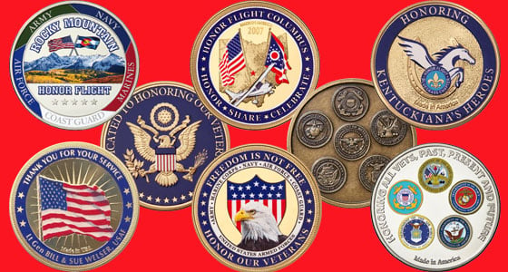 US Made challenge coins w personalization