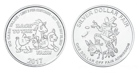 Customer Silver Dollar Coins Discount Festival Admissions