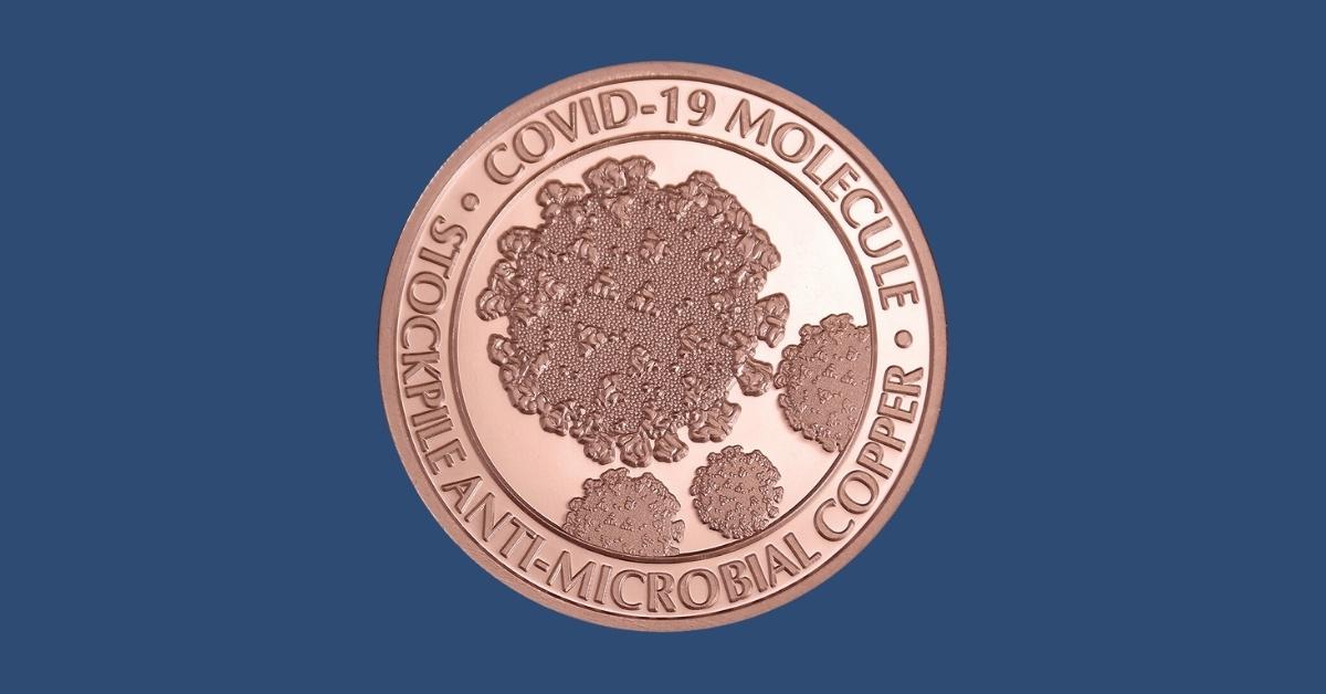 Covid copper coin