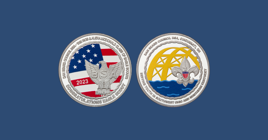 Dan Beard Council 2023 Eagle Scout custom coin