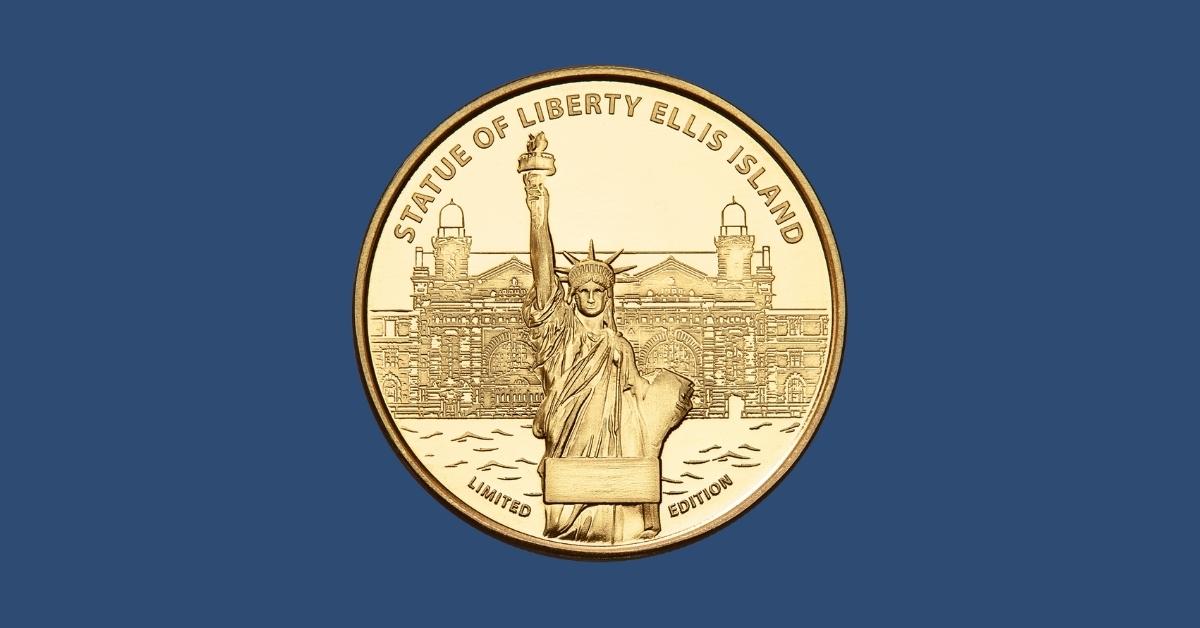 Statue of Liberty souvenir coin