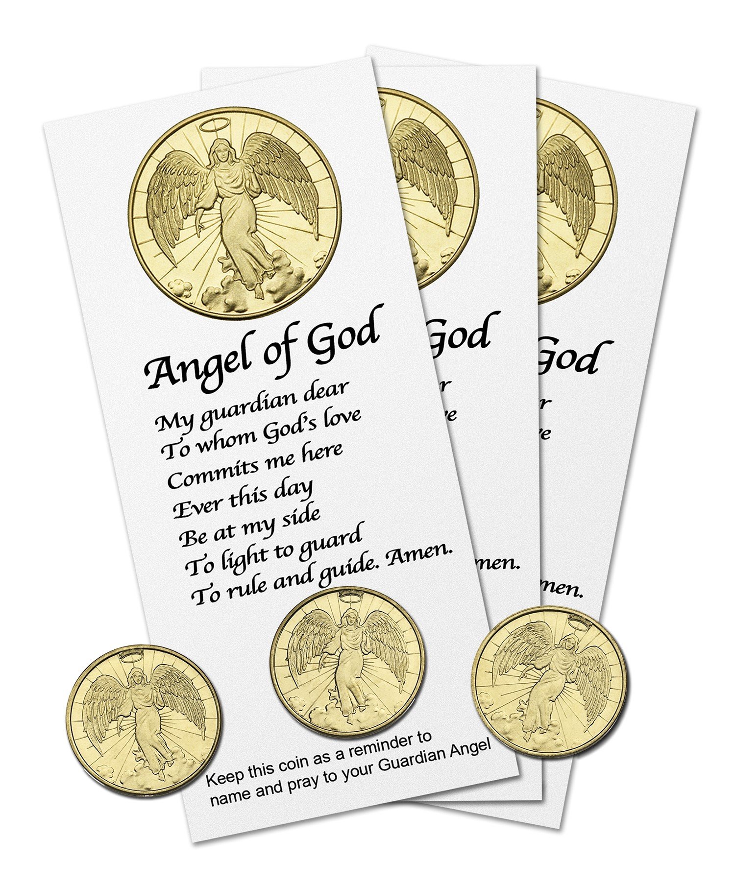 angel coin on card