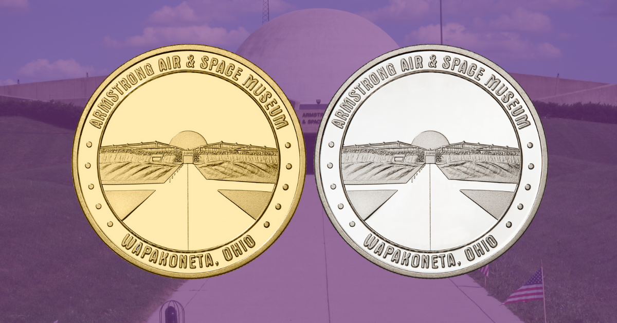 Armstrong Air and Space Museum 50th Anniversary Collectible Coin